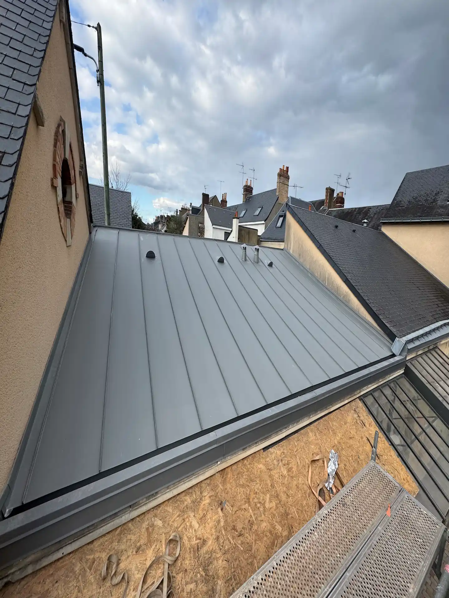 Zinguerie et gouttières en zinc